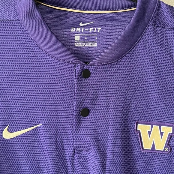 NIKE-Washington University Dri -Fit Short Sleeve T Shirt Size L - Picture 4 of 4